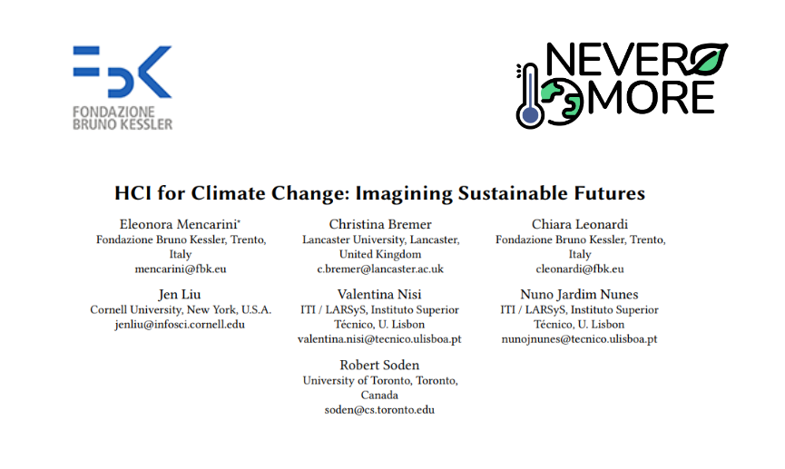 HCI for Climate Change: Imagining Sustainable Futures – by FBK